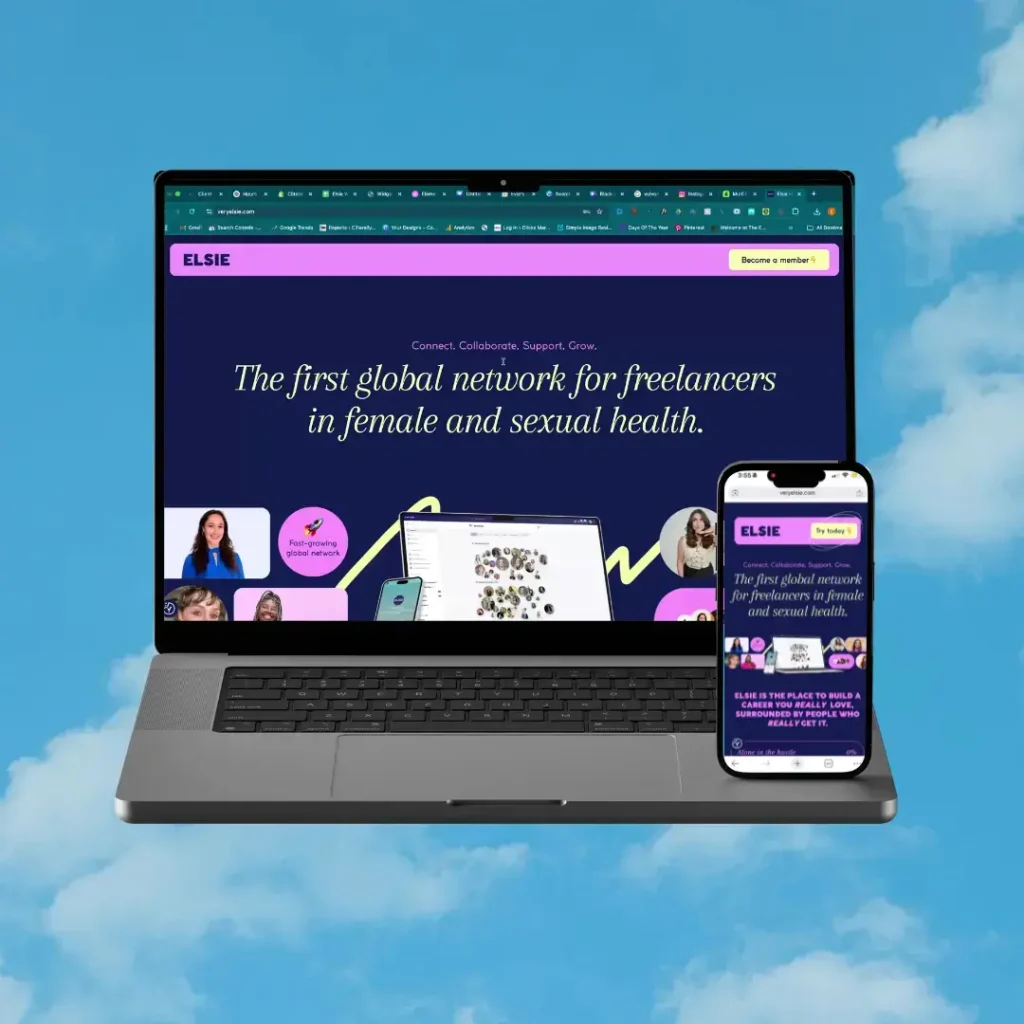 vey elsie website mockup 2