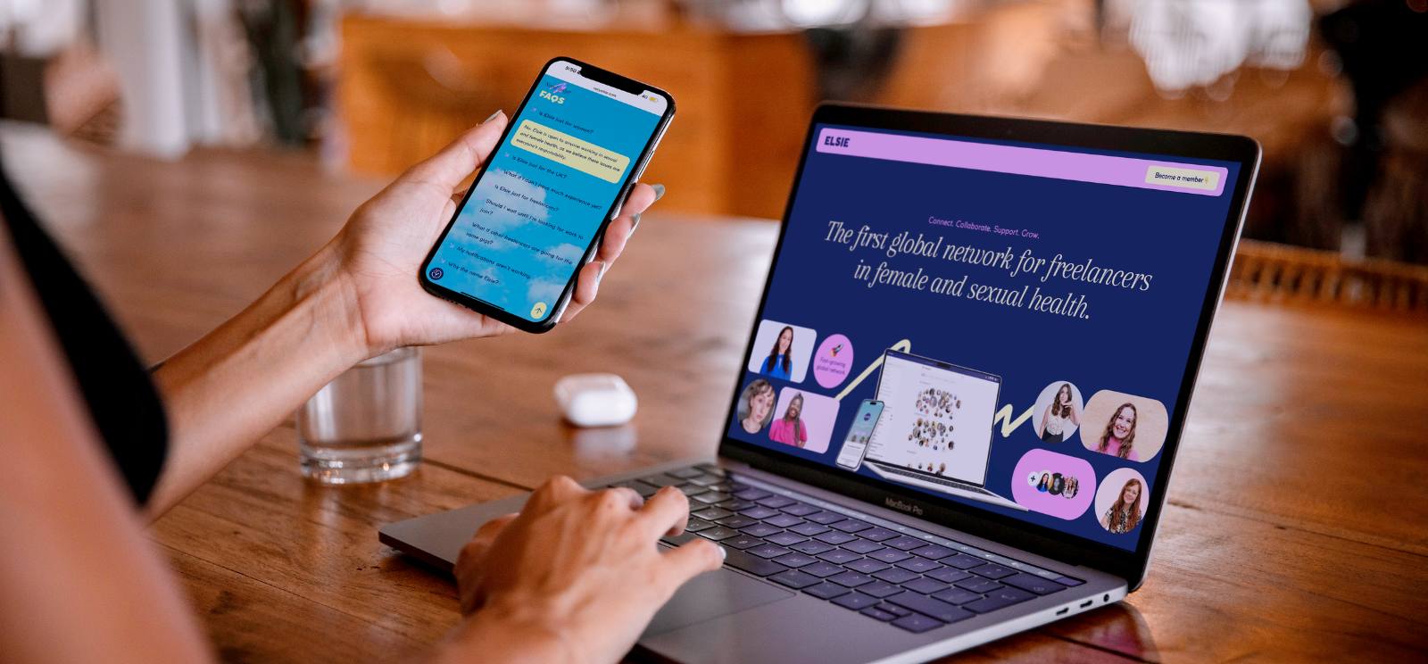 elsie website lifestyle mockup